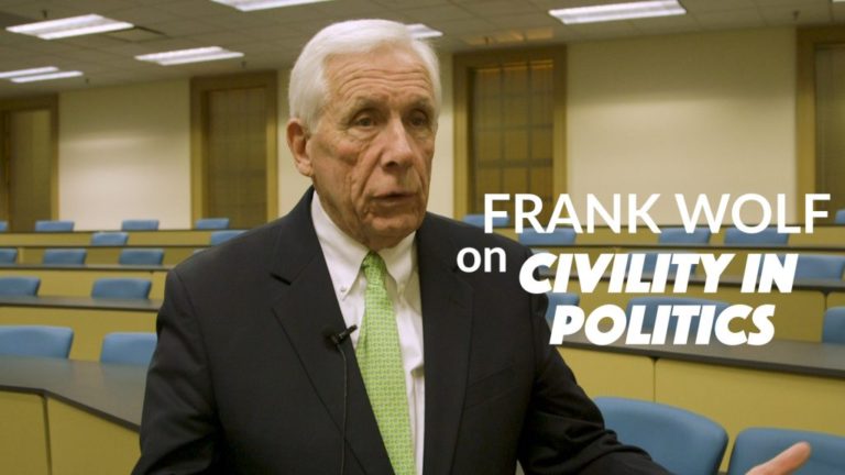 Former Congressman Frank Wolf on Civility in Politics