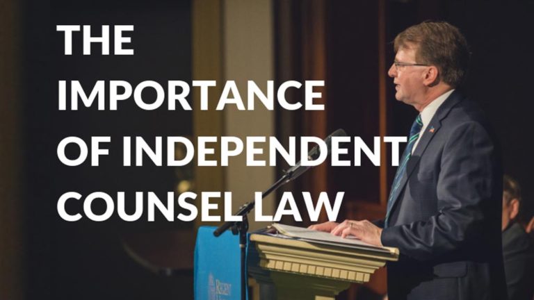 Chief Justice Mark Martin (ret.) on the Independence Counsel Law