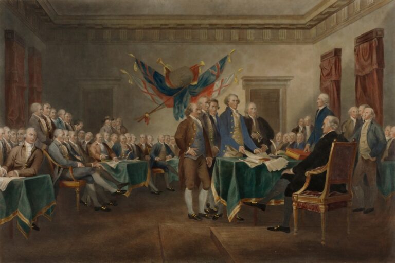 signing of declaration of independence